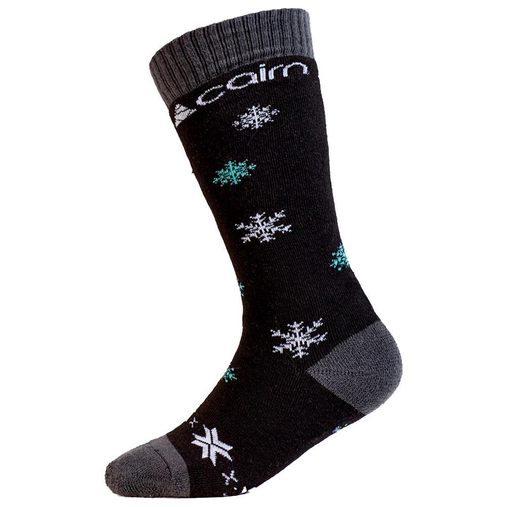 Cairn - Spirit Junior Black Snow - 23-26 - Socks