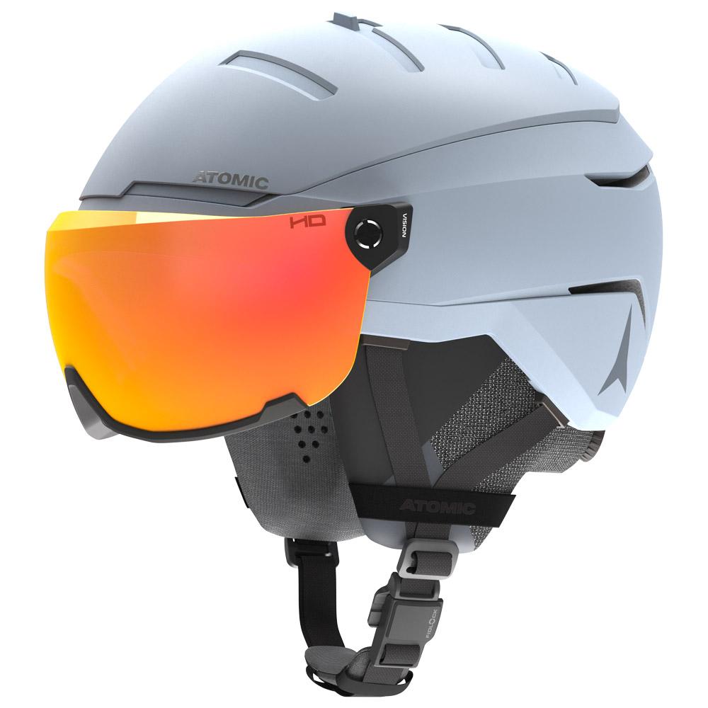 Atomic - Savor Gt Amid Visor Hd Grey Red Hd - L - Helmet w/ visor