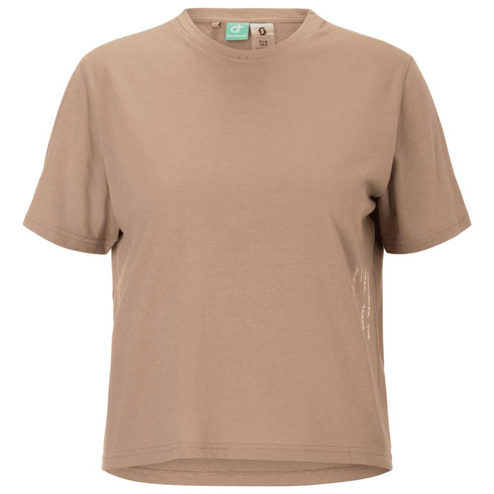 Scott - W's Endurance Dri Short Sleeve Toast Beige Cotton White - S - Trail tee-shirt