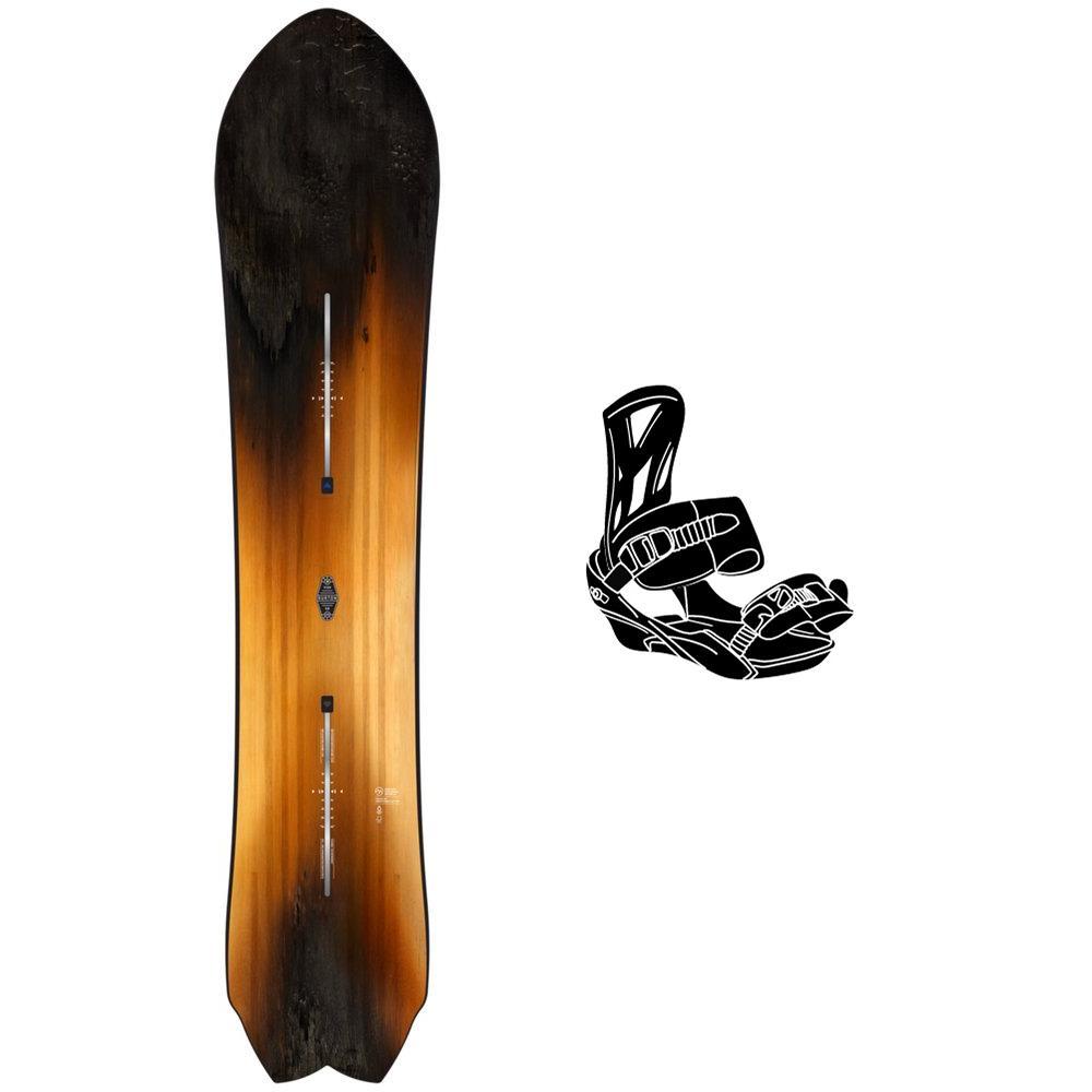 Burton - Snowboard-Set Fish 3D + Bdg - Snowboard