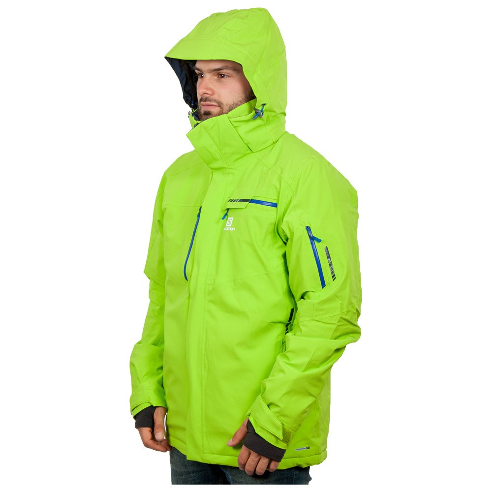 salomon green ski jacket