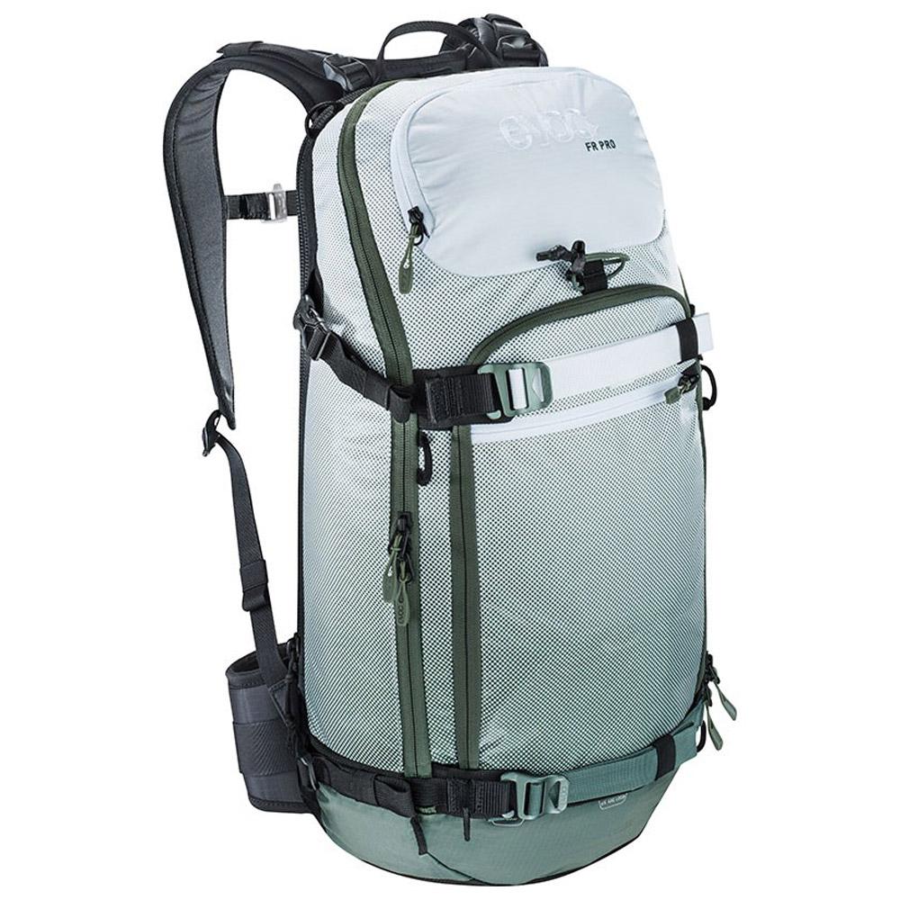 Evoc Backpack Fr Pro 20l Olive White General View Evoc Backpack Fr Pro 20l Olive White General View
