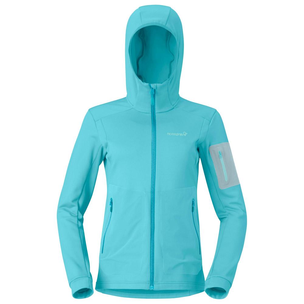 Norrona - Falketind Warm 2 Stretch Hood Brittany Blue - L - Mountaineering jacket