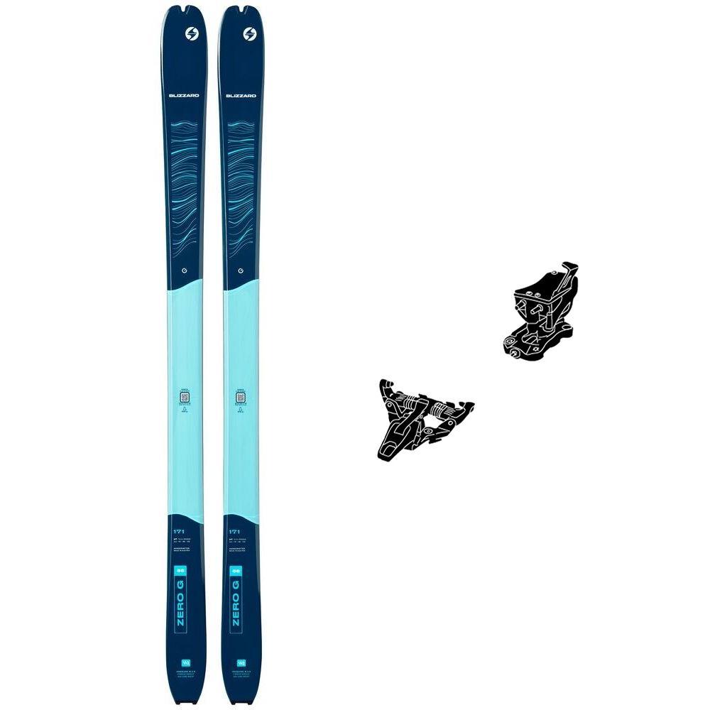 Blizzard - Pack Touring skis Zero G 88 W - 164 + Speed Turn Blue - Touring skis