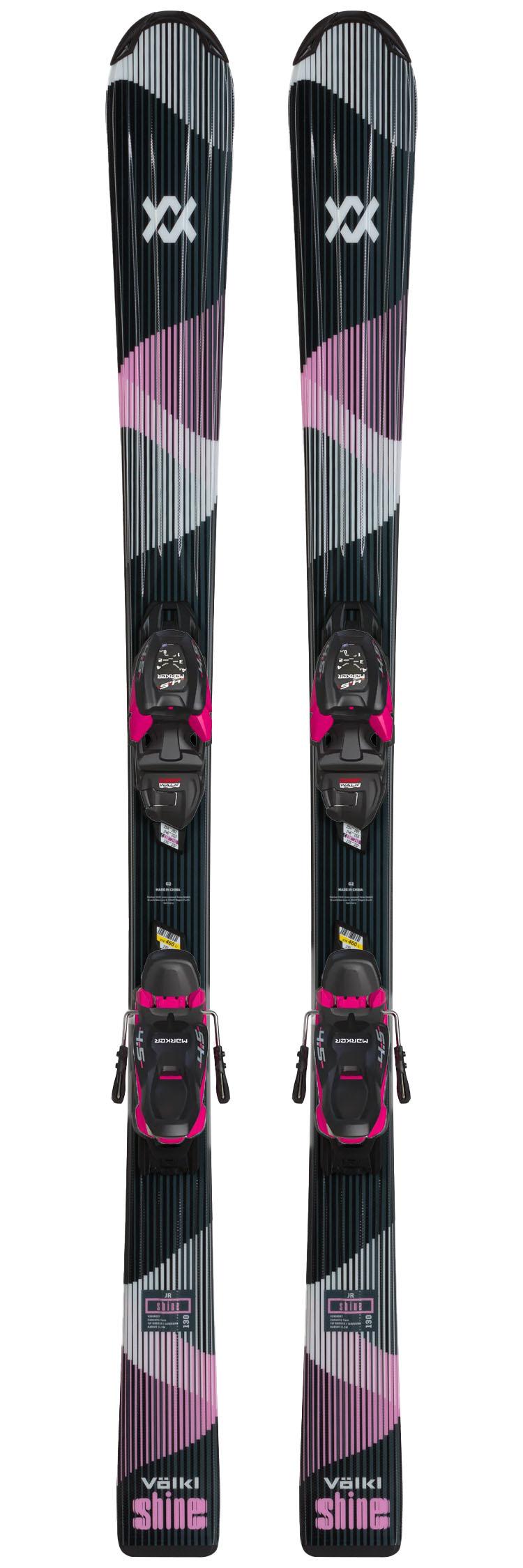 Volkl - Pack Ski Shine Jr E - 100 + 4.5 Vmotion Jr Lady Black Pink - Ski