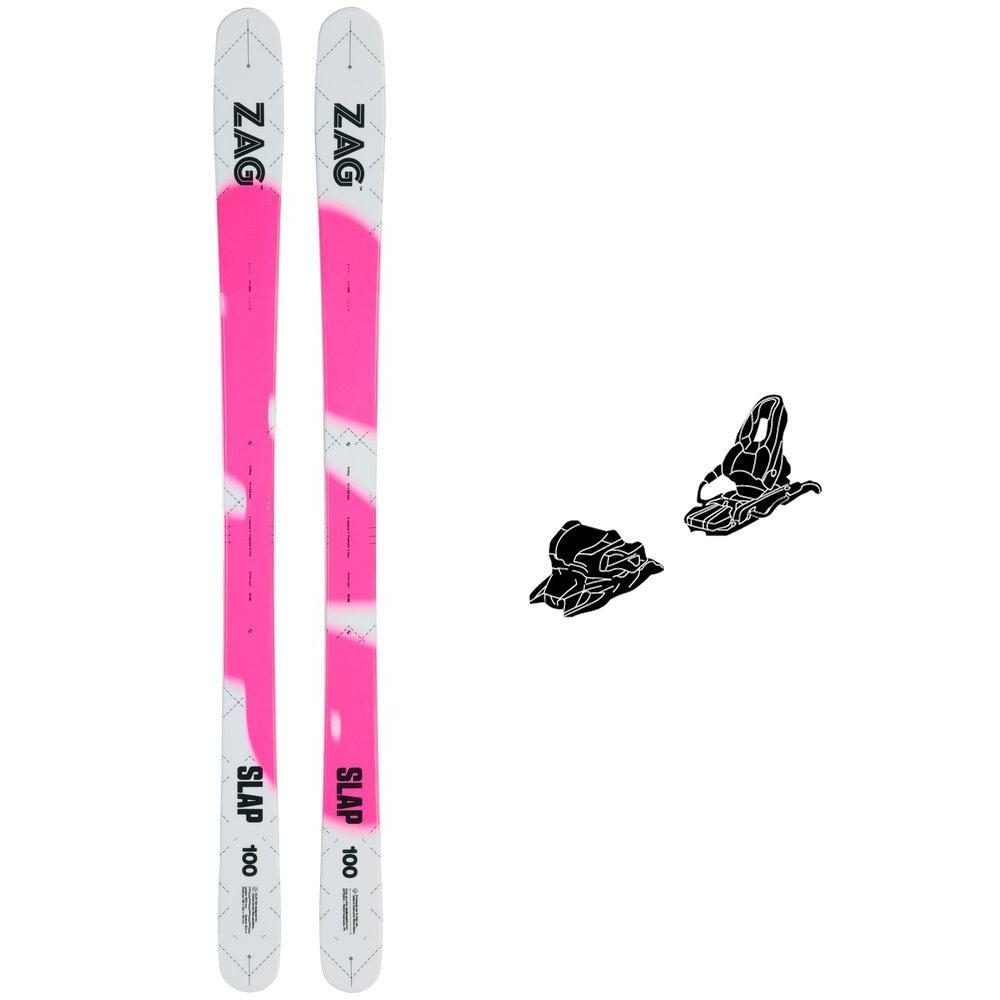 Zag - Alpine ski set Slap 100 Pink + bindings - Ski