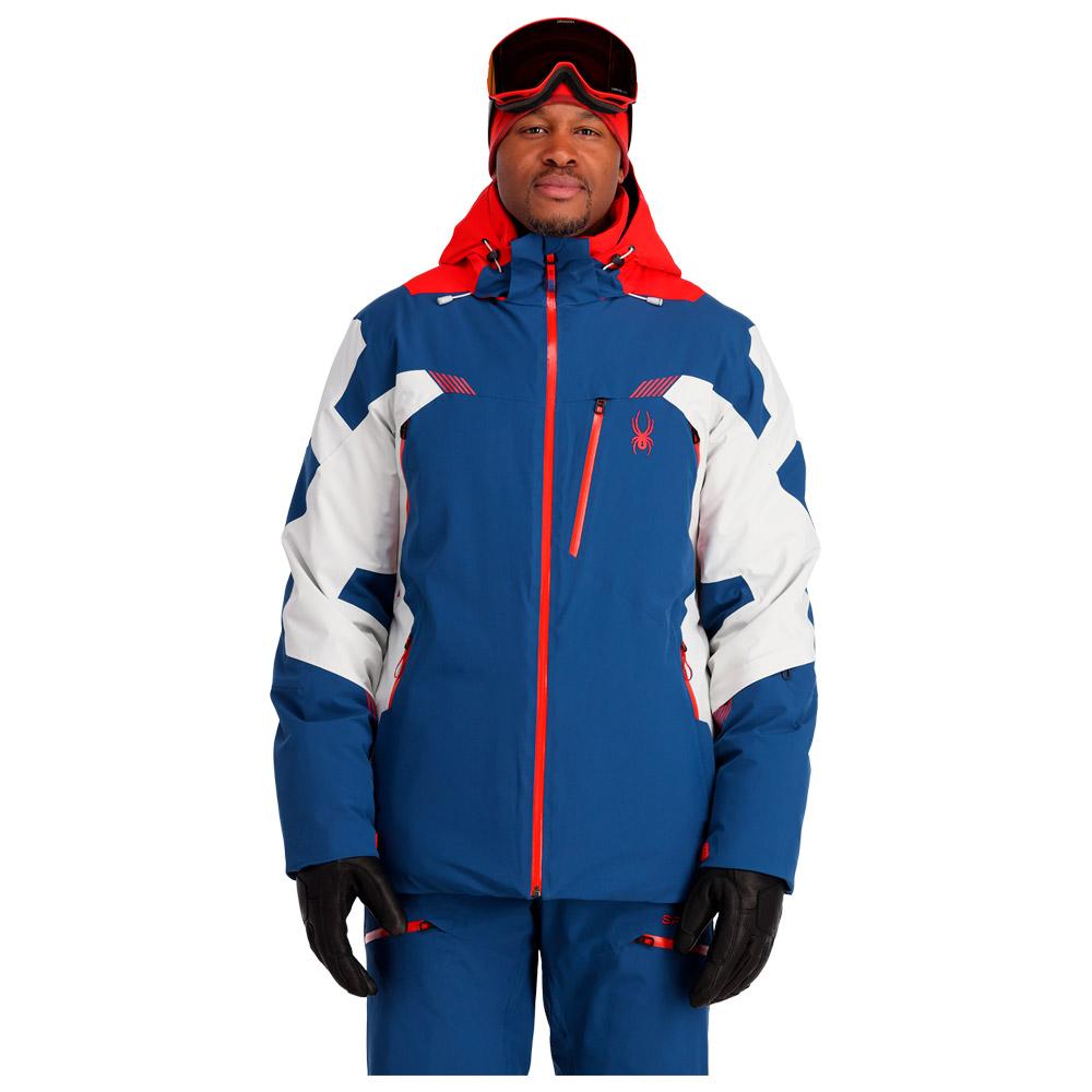 Spyder Ski Jacket Leader Abyss Volcano Winter 2023 Glisshop