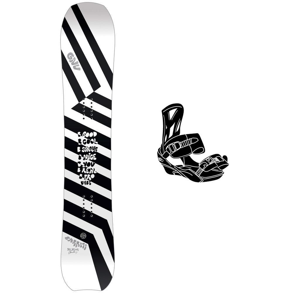 Gnu - Snowboard set Barrett + bindings - Snowboard