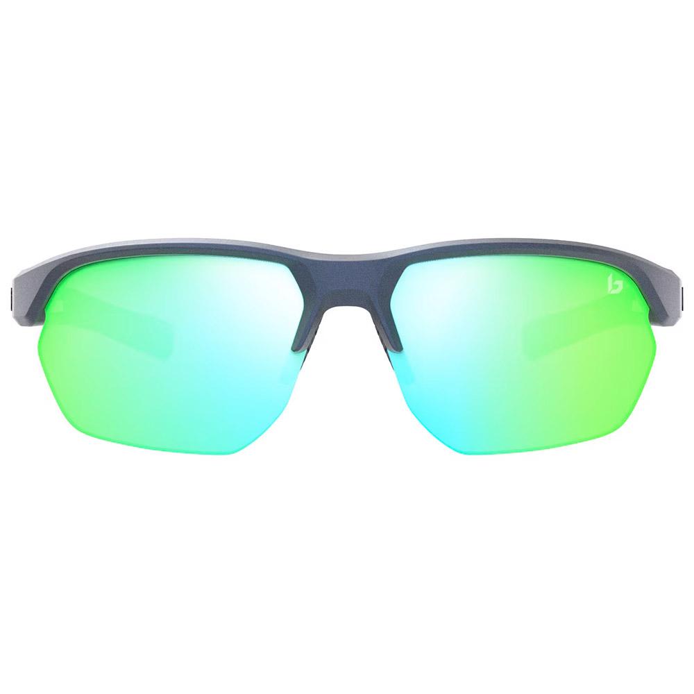 Bollé Occhiali da sole Victus Steel Blue Metallic Jade Green Polarized Vista frontale Bollé Occhiali da sole Victus Steel Blue Metallic Jade Green Polarized Vista frontale