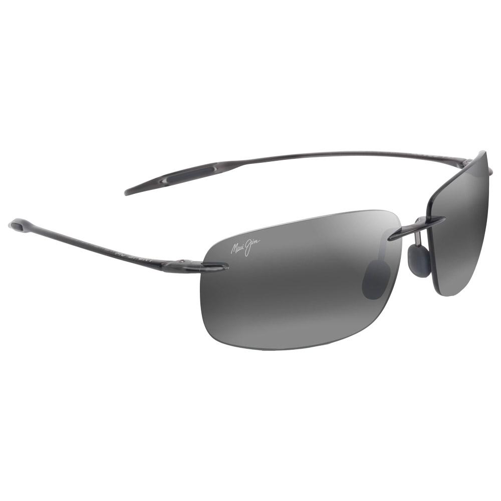 Maui Jim - Breakwall Shiny Transparent Light Grey Neutral Grey MauiPure - Sonnenbrille - Grau - Glisshop.de