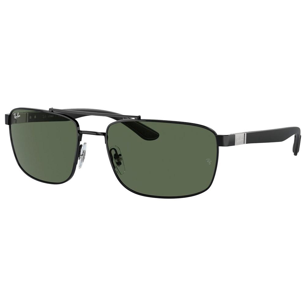 Ray Ban - RB3737 Polished Black Dark Green - 60 - Sunglasses