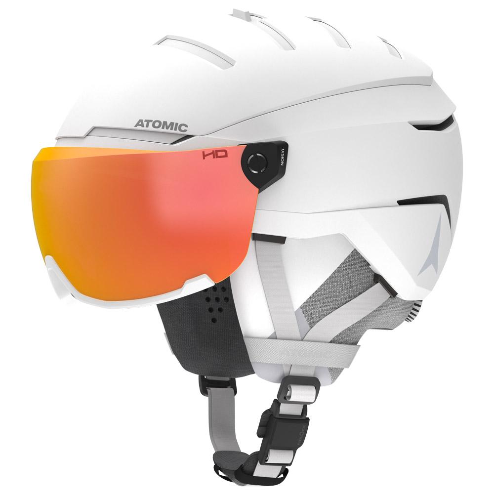 Atomic - Savor Gt Amid Visor Hd White Heather Red Hd - M - Helmet w/ visor
