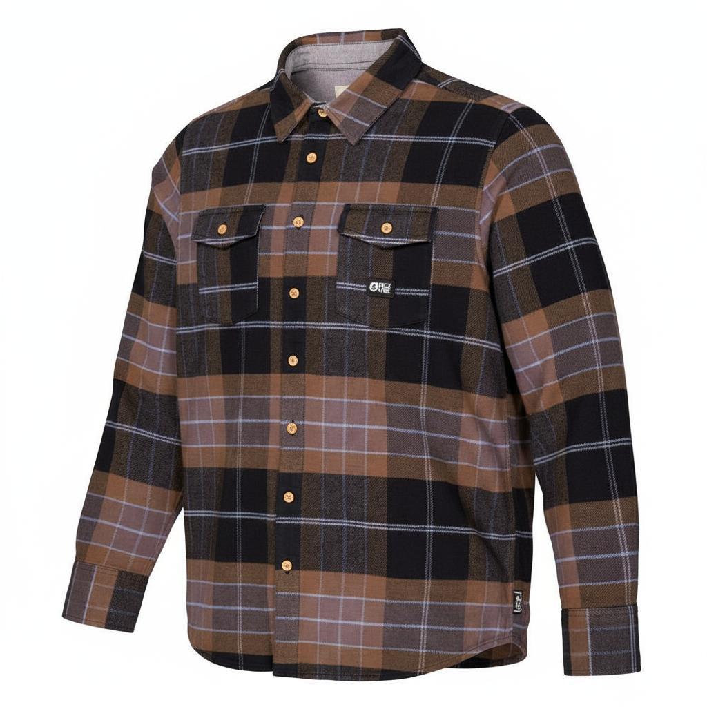 Picture - Hillsboro Shitake - M - Hemd - Größe M - Shitake - Herren - Glisshop.de