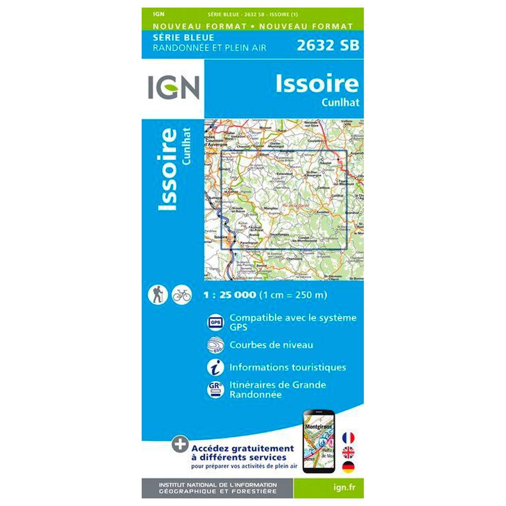 IGN - 2632Sb Issoire, Cunlhat - Karte - Glisshop.de