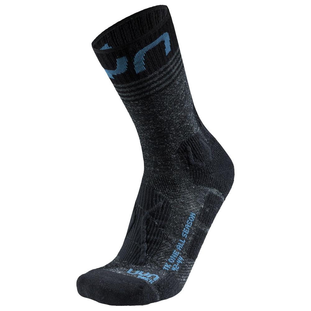 Uyn - Man Trekking One All Season Mid Black Avio - 45-47 - Socken