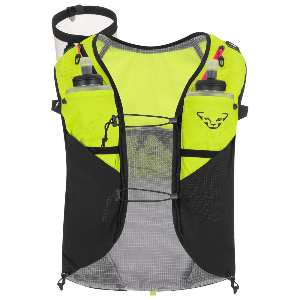 Dynafit - Dna 8 Vest Fluo Yellow Black Out - XL - Trail running hydration vest
