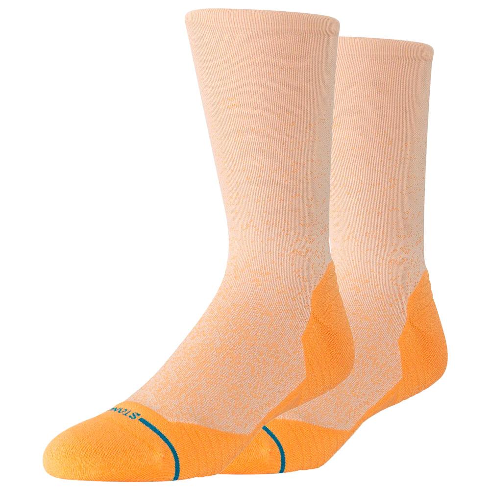 Stance - Perf Run Crew Light Cushion Sock Powder Split Mango - M - Socks