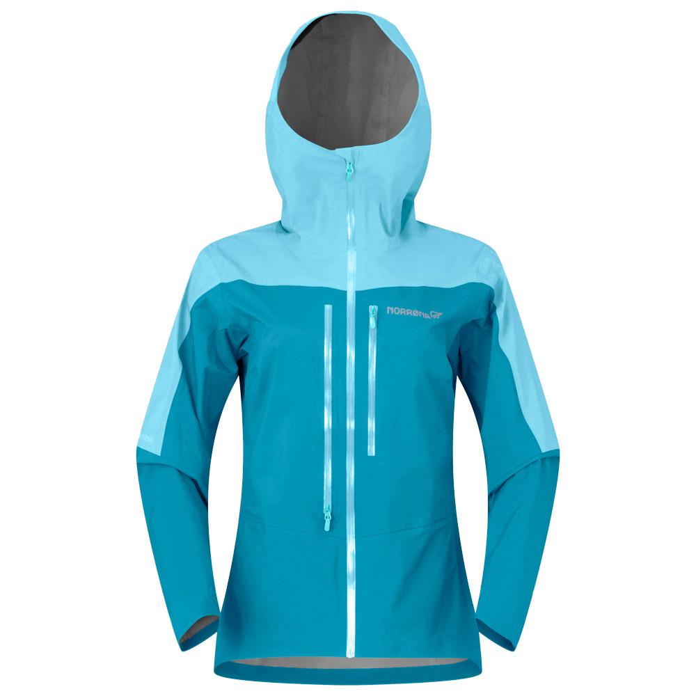 Norrona - Falketind Dri1 Jacket W Brittany Blue Aqua Haze - L - Mountaineering jacket