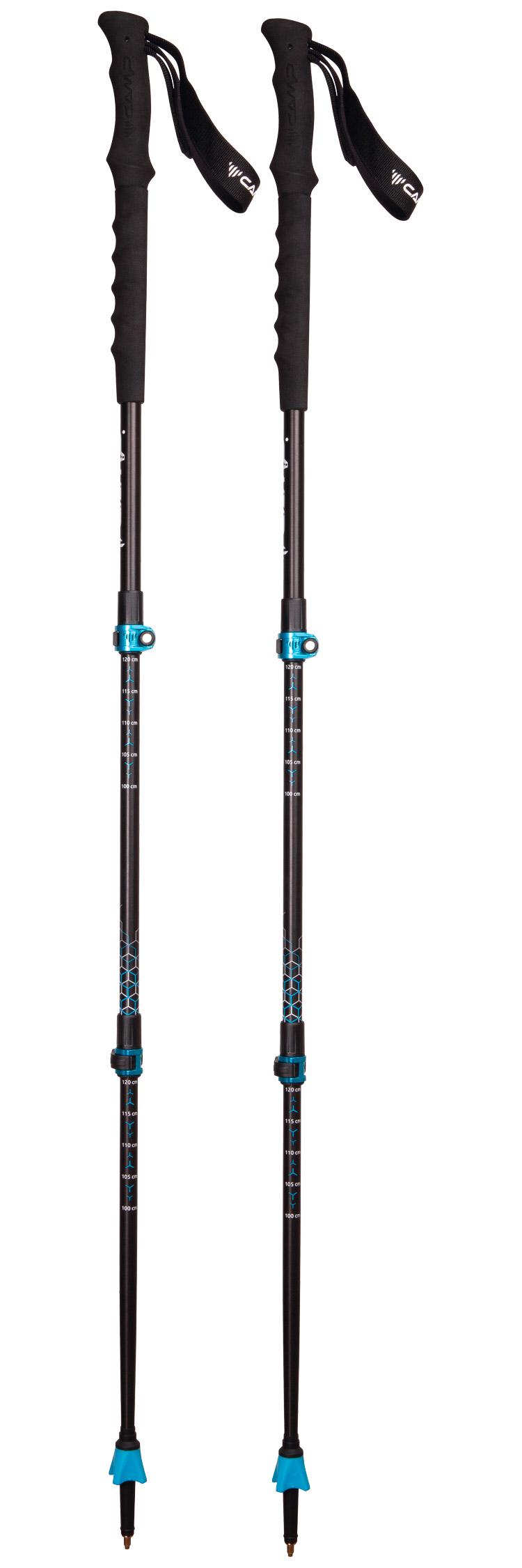 C.A.M.P. - Backcountry Gt 135 cm Black Blue - Hiking poles