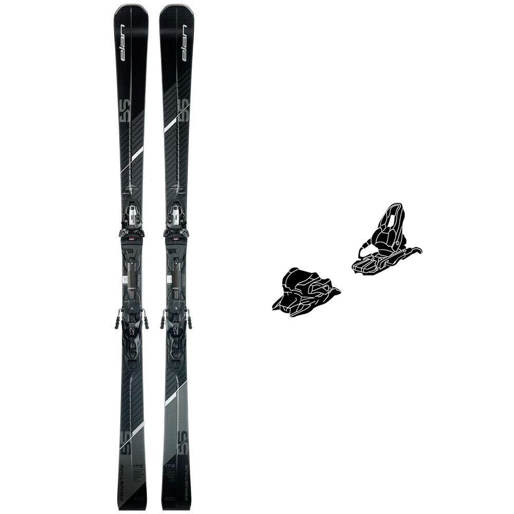 Elan - Pack Ski Primetime 55 Black edition fusion - 158 + Emx 12.0 Gw Fus. X Black Silver - Ski