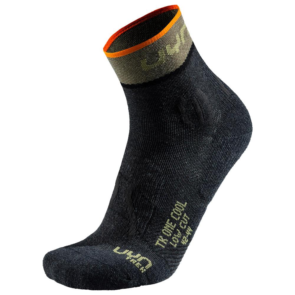 Uyn - Man Trekking One Cool Low Anthracite Green - 45-47 - Socken