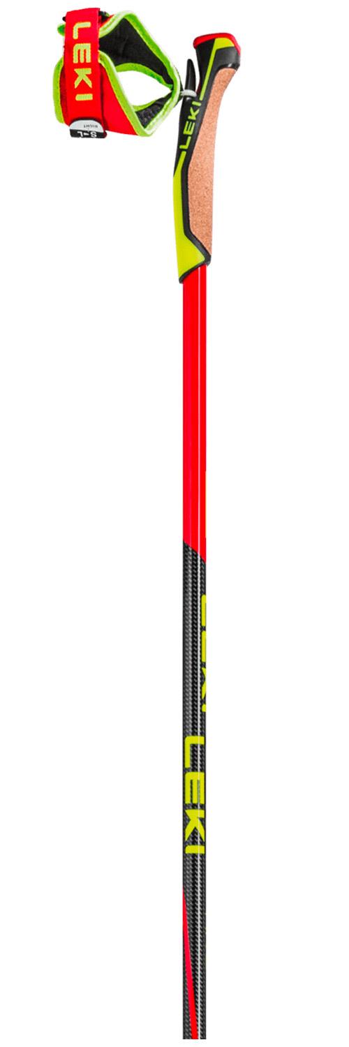 Leki CC 300 Bastoncini Da Sci Di Fondo Unisex – In Carbonio, Leggeri, Con Impugnatura Trigger S Shark 2.0