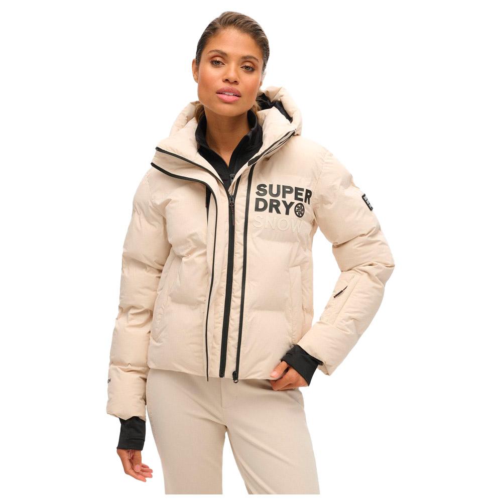 Superdry Technical jacket Boxy Puffer Jacket Off Grey Winter 2025 Glisshop