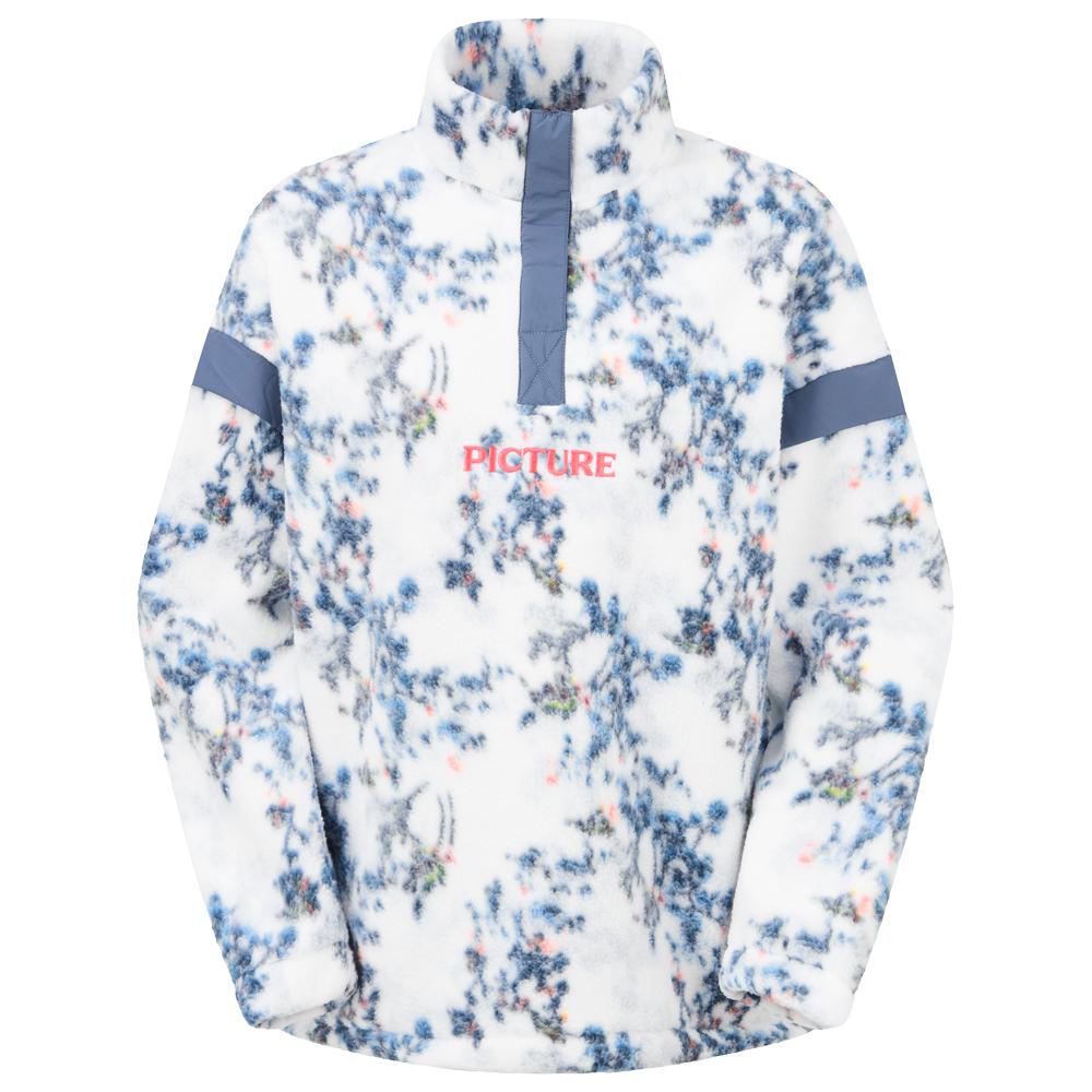Picture - Velora Printed 1/4 Zip Schrubby Print - S - Fleece