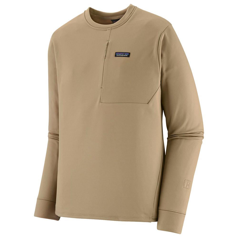 Patagonia - M's R1 Thermal Crew Seabird Grey - S - Fleece - Größe S - Grau - Herren - Glisshop.de