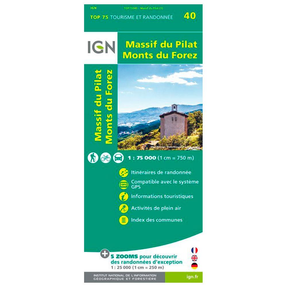 IGN - Massif du Pilat Mont Forez - Map