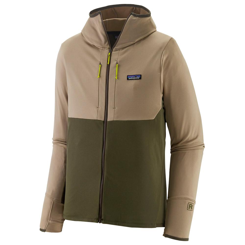 Patagonia - M's R1 Thermal Full-Zip Hoody Seabird Grey - S - Fleece - Größe S - Grau - Herren - Glisshop.de