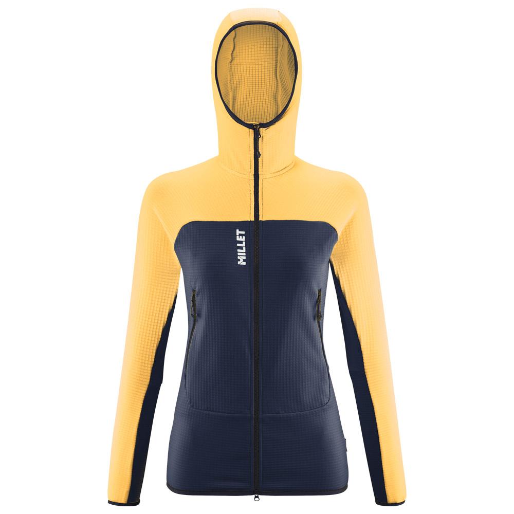 Millet - Fusion Grid Hoodie W Sunflower Saphir - L - Fleece