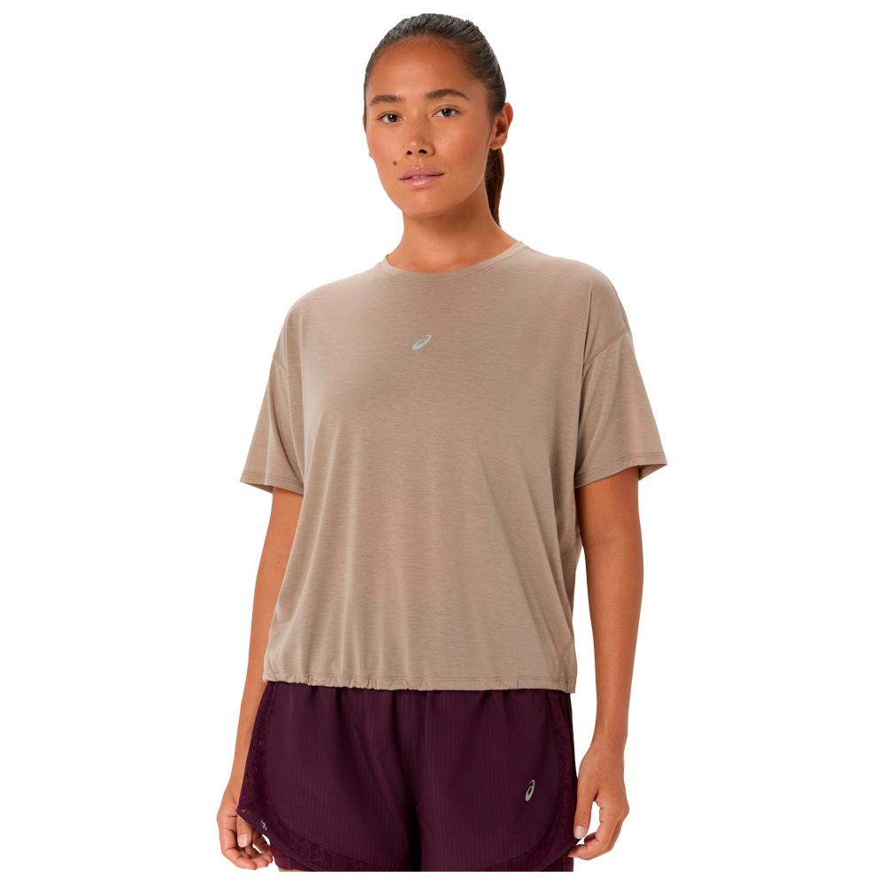 Asics - Nagino Run Short Sleeve Greige - M - Trail tee-shirt