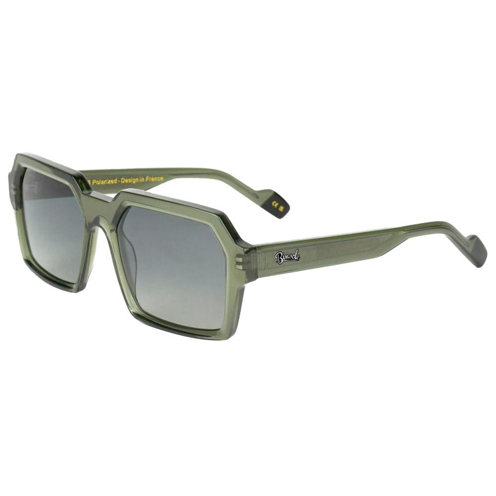 Binocle Eyewear - Tyler Shiny Kaki Gradient Grey Polarized - Sunglasses
