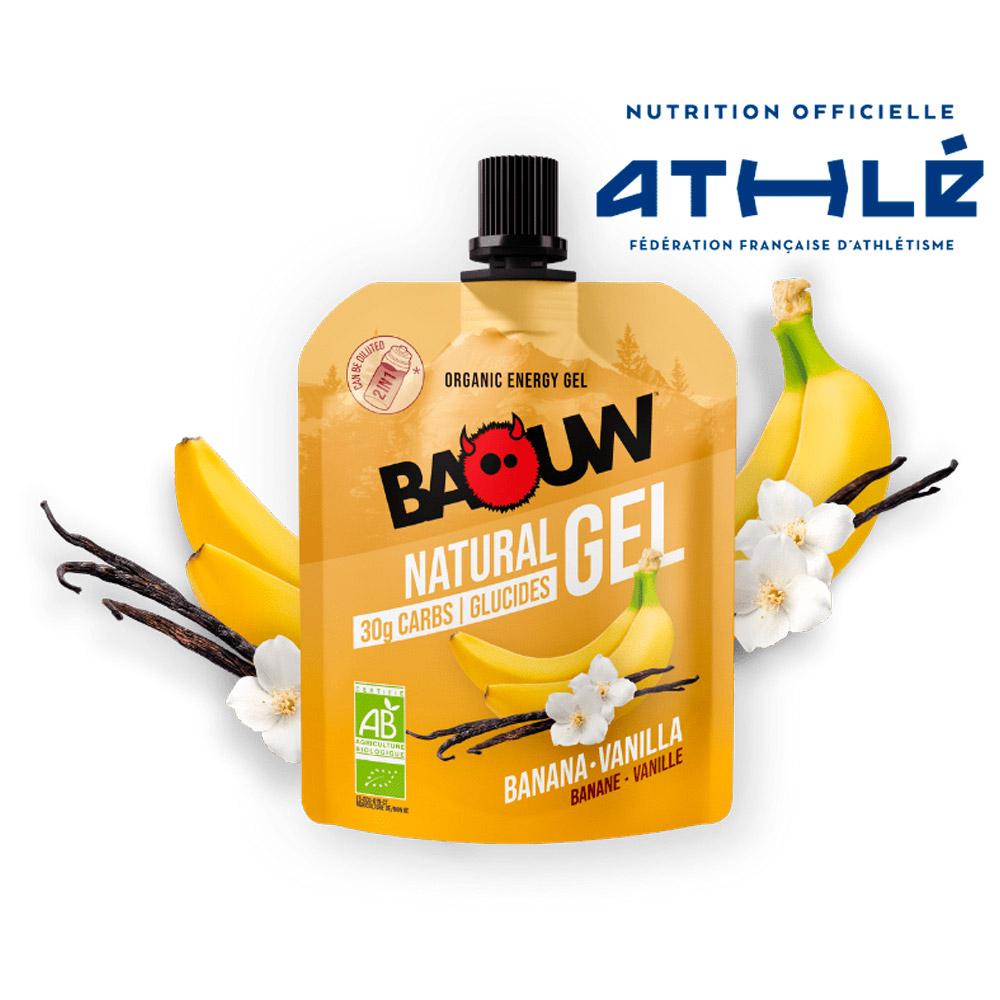 Baouw - Gel Naturel Bio 85 g. Banane Vanille - Energy Gel