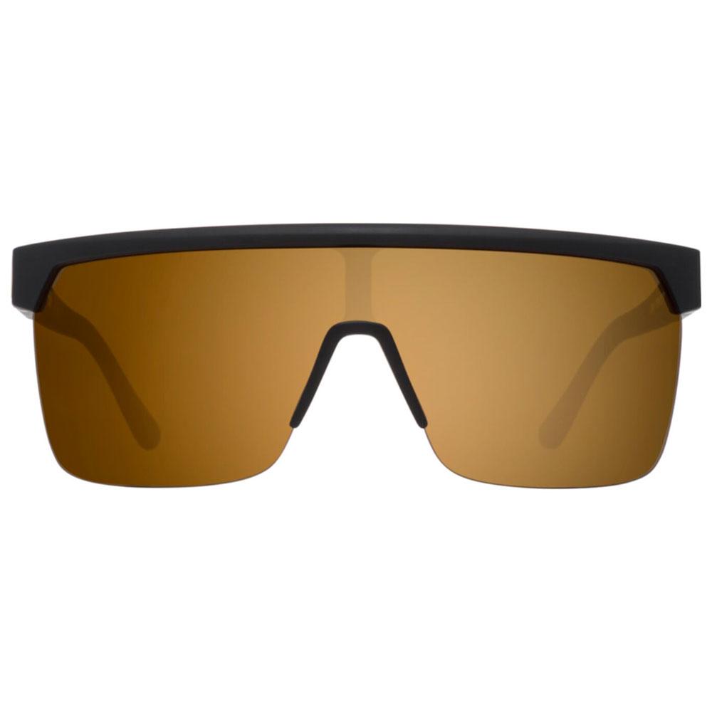Spy Sunglasses Flynn 50 50 25Th Anniversary Matte Black Gold HD Plus Bronze with Gold Spectra Mirror Summer 2024 Glisshop