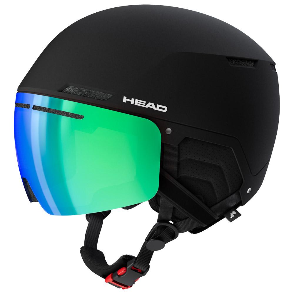 Head - Cinema Black Photo Green - M-L - Visor Helme