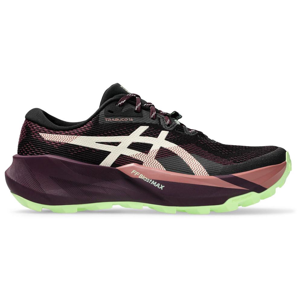 Asics - Trabuco 14 Wmn Black Dark Aubergine - 39.5 - Trail shoes