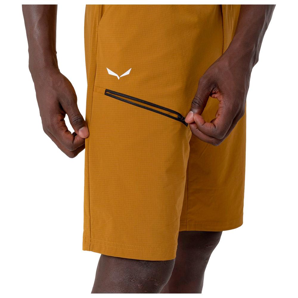 Salewa Puez 3 Durastretch M Golden Brown Short de rando Glisshop