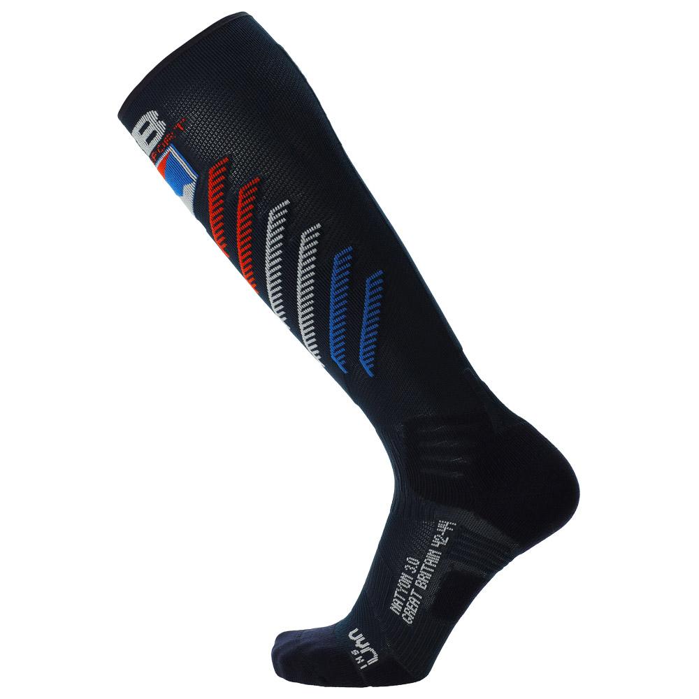 Uyn - Natyon 3.0 Socks Grande-Bretagne - 45-47 - Socken - Größe 45-47 - Schwarz - Glisshop.de