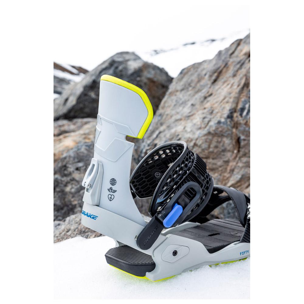Fijaciones snowboard Drake Fifty Grey Lime - Invierno 2026 | Glisshop