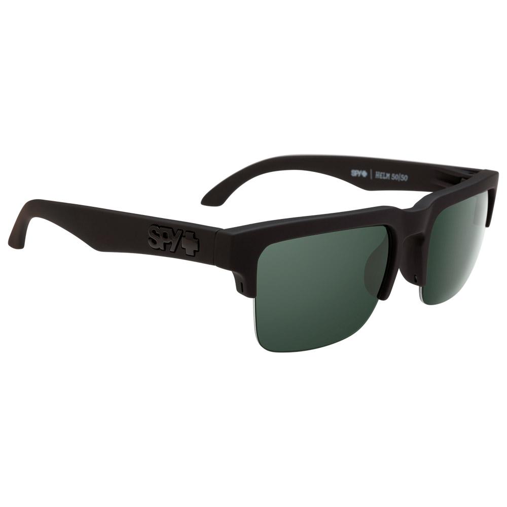 Sunglasses Spy Helm 50/50 Soft Matte Black Happy Gray Green Polar
