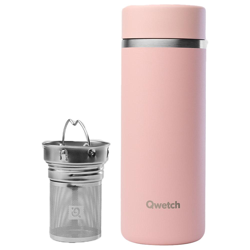 Qwetch - Théière Isotherme 400 ml Matt Pastel Rose - Mug