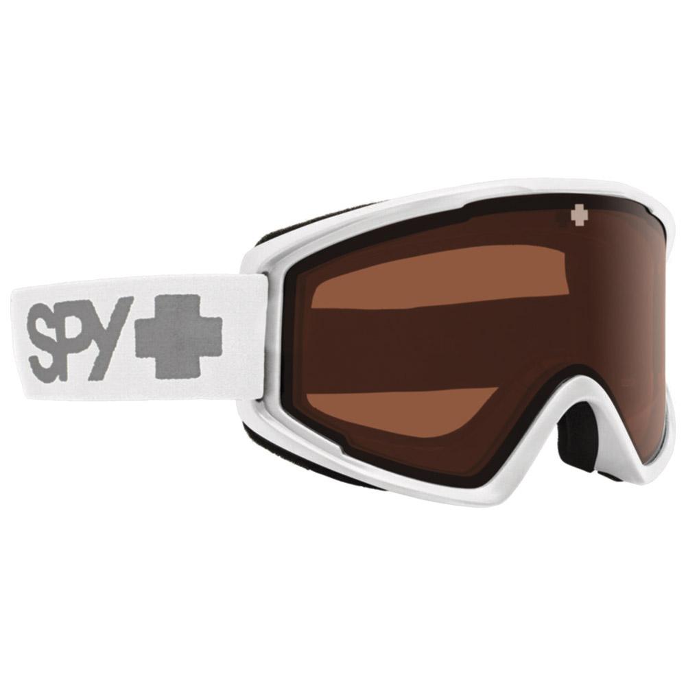 Spy - Crusher Elite Matte White Low Light Persimmon - Skibrille - Weiß - Glisshop.de