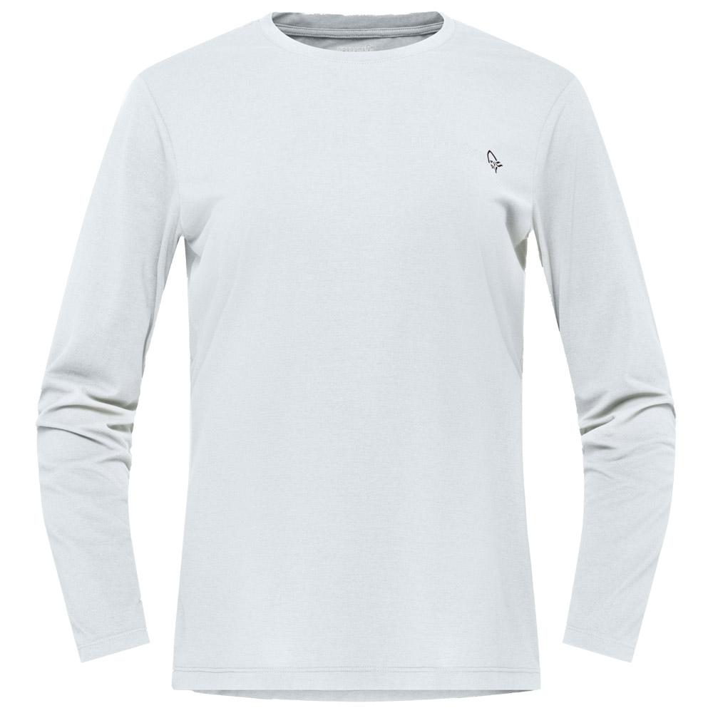 Norrona - Femund Tech Long Sleeve W's Snow White - XS - Wander-T-Shirt - Größe XS - Weiß - Damen - Glisshop.de