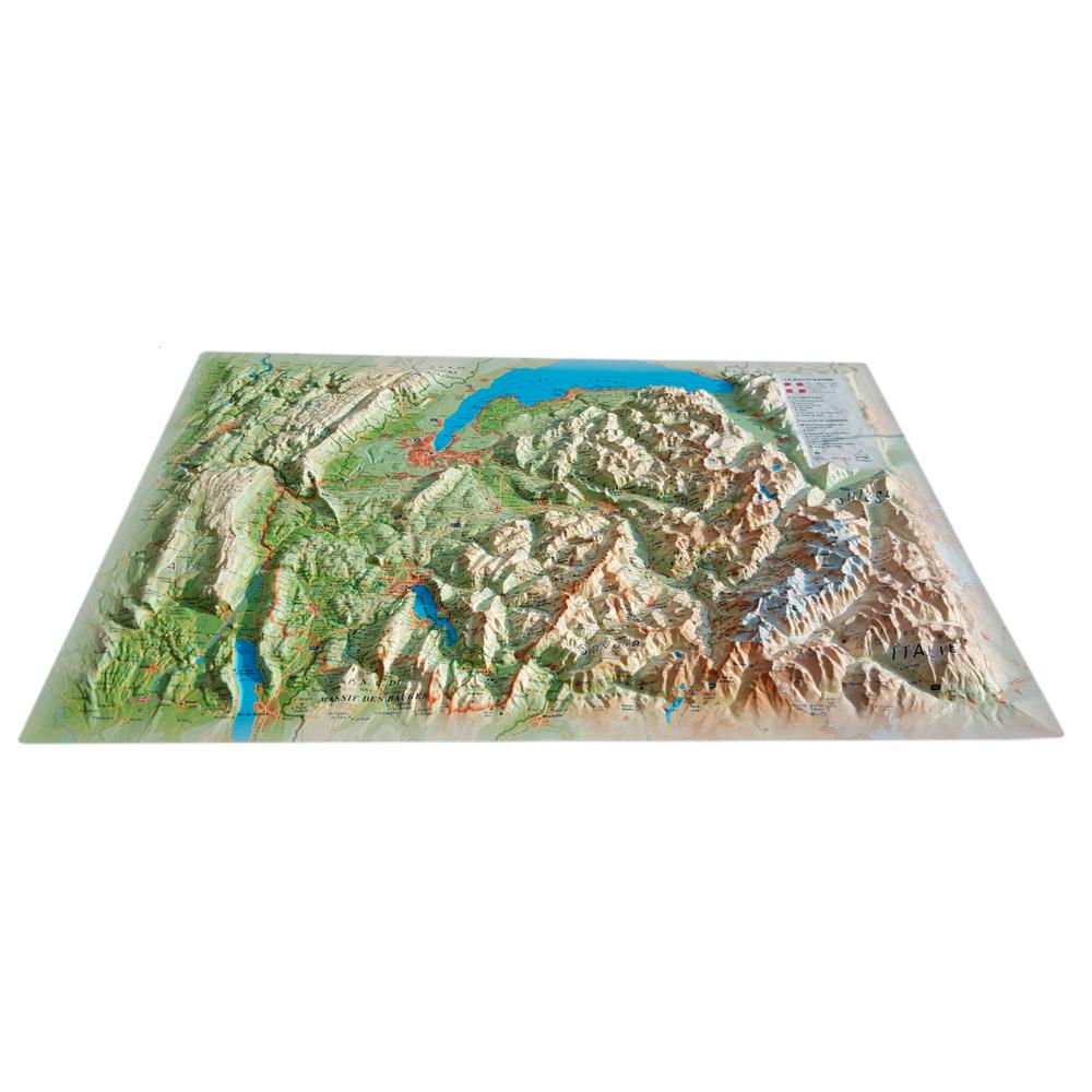 3Dmap - La Haute-Savoie - Karte 3D - Glisshop.de