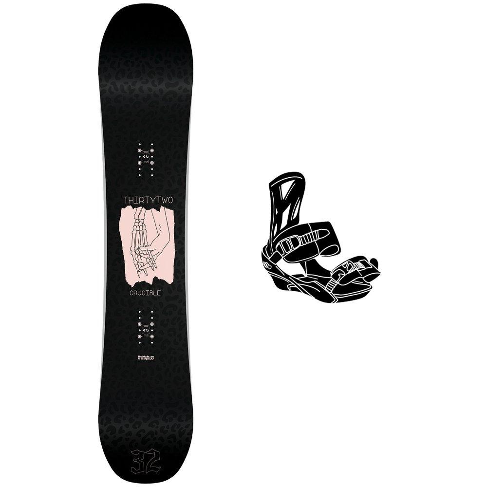 Thirtytwo - Snowboard set Crucible + bindings - Snowboard