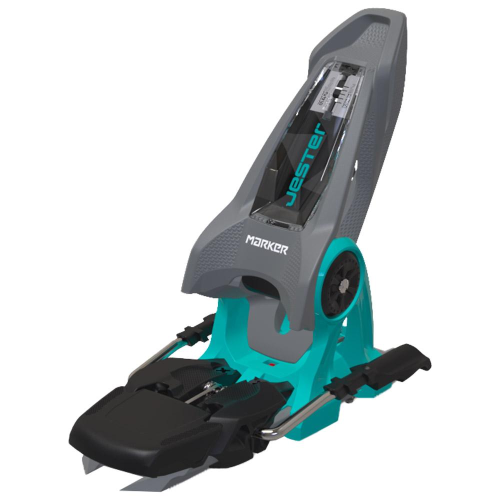 Marker Ski binding Jester 16 90mm Gray Turquoise - Winter 2025 | Glisshop