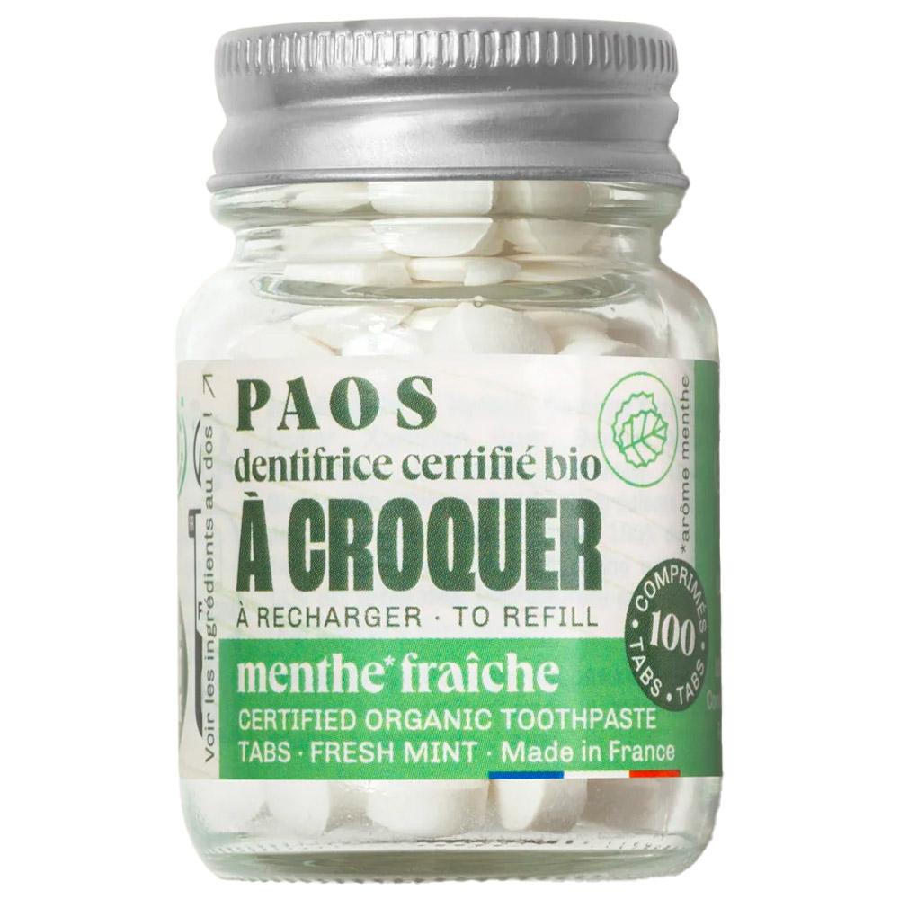 Paos - Dentifrice à croquer bio (x 100) Menthe Fraîche - Zahnpasta - Menthe Fraîche - Glisshop.de