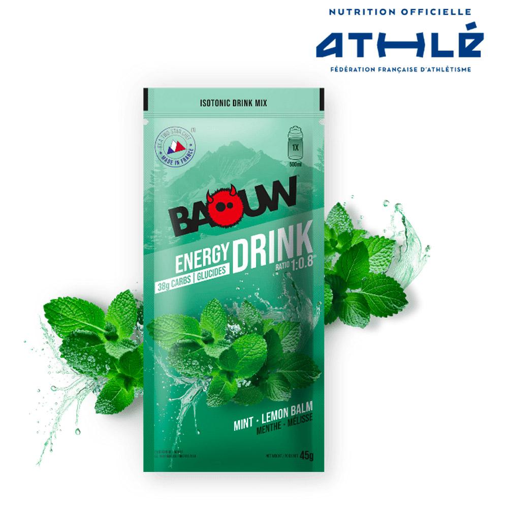 Baouw - Boisson Isotonique Bio Sachet 45 g. Menthe Mélisse - Drink